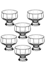Hermia Juego de 6 cuencos de cristal transparente de 320 ml